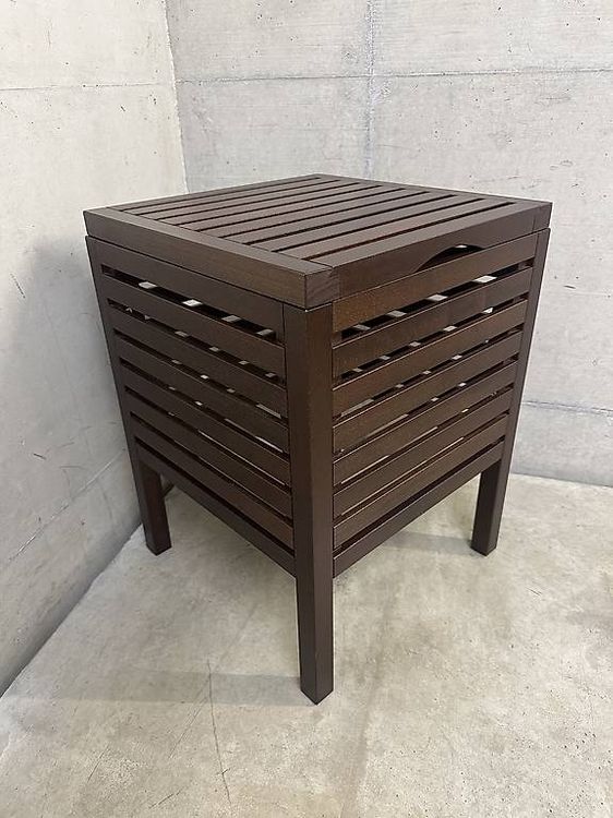 Sgabello in legno + vassoio Ikea MOLGER / Holzhocker + Tablett