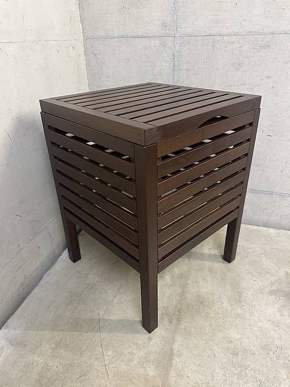 Sgabello in legno + vassoio Ikea MOLGER / Holzhocker + Tablett - Image 1