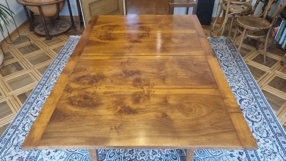 Biedermeier table in walnut wood - Image 2