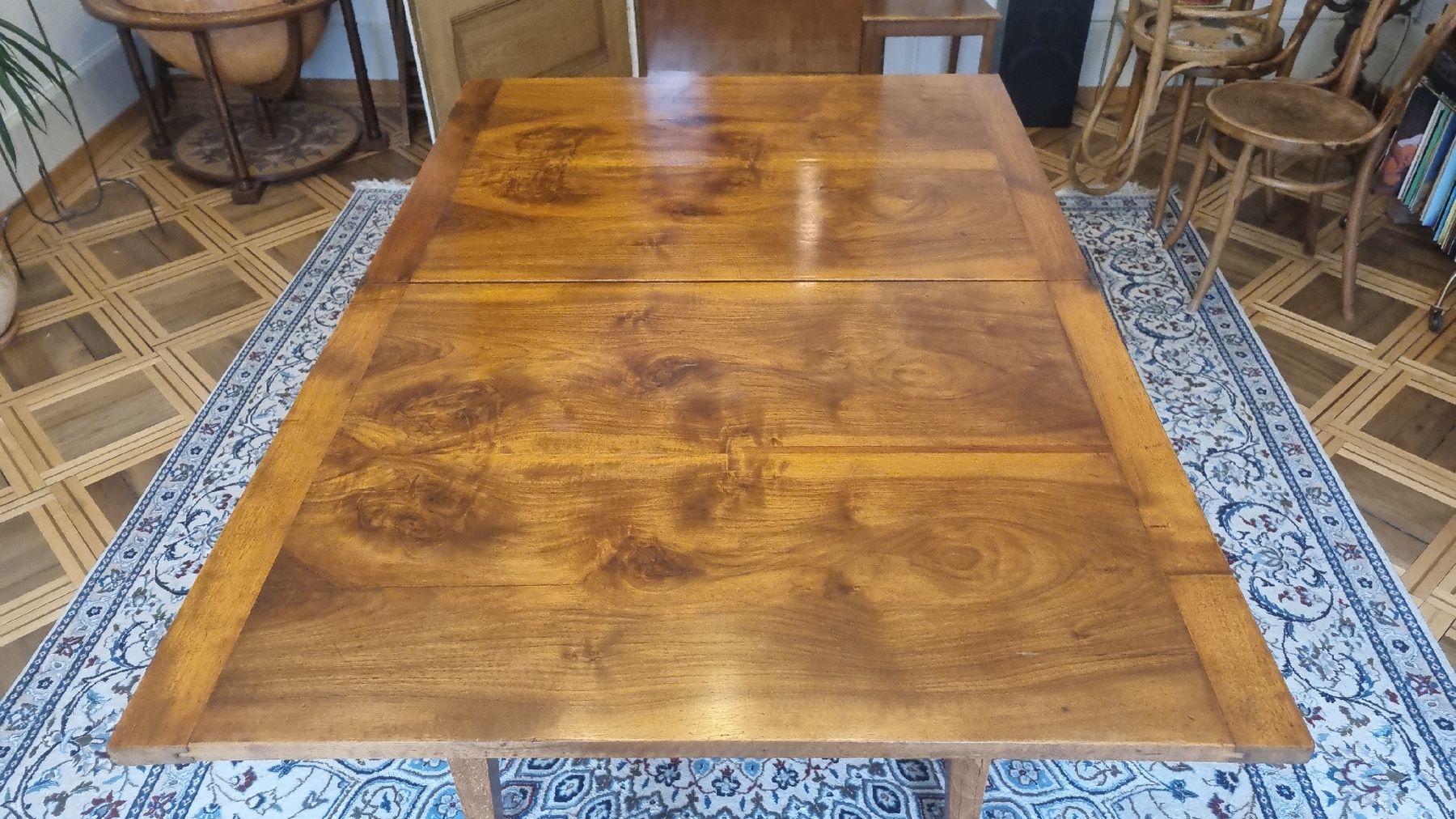 Biedermeier table in walnut wood - Image 3