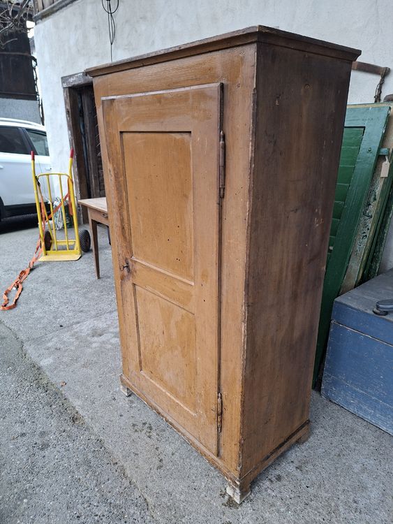 Armadio antico, legno massiccio, look vintage, - Image 2