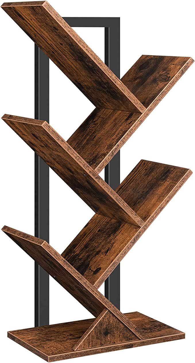 Libreria Libreria a forma di albero con 4 ripiani in metallo - Image 1