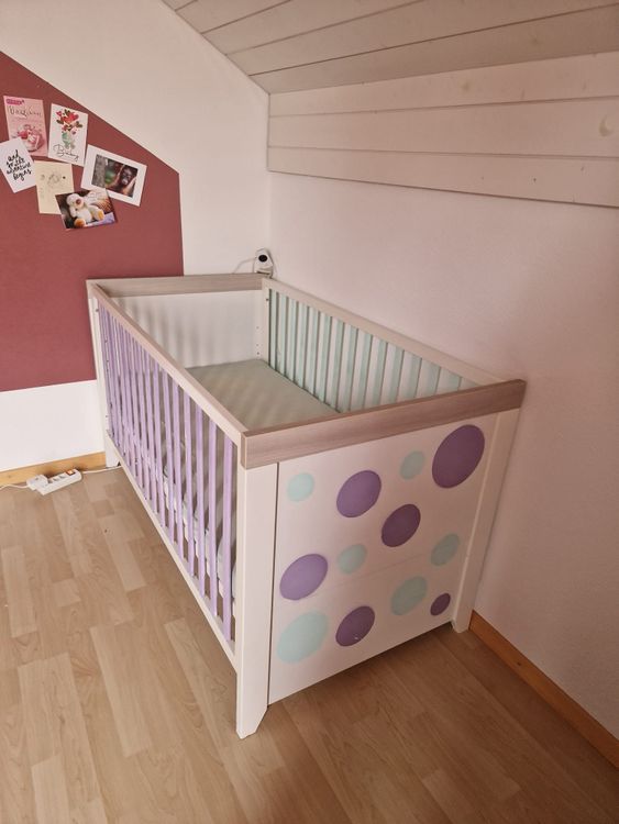 Babybettli, children's bed with mattress and cover, top condition! - Image 2