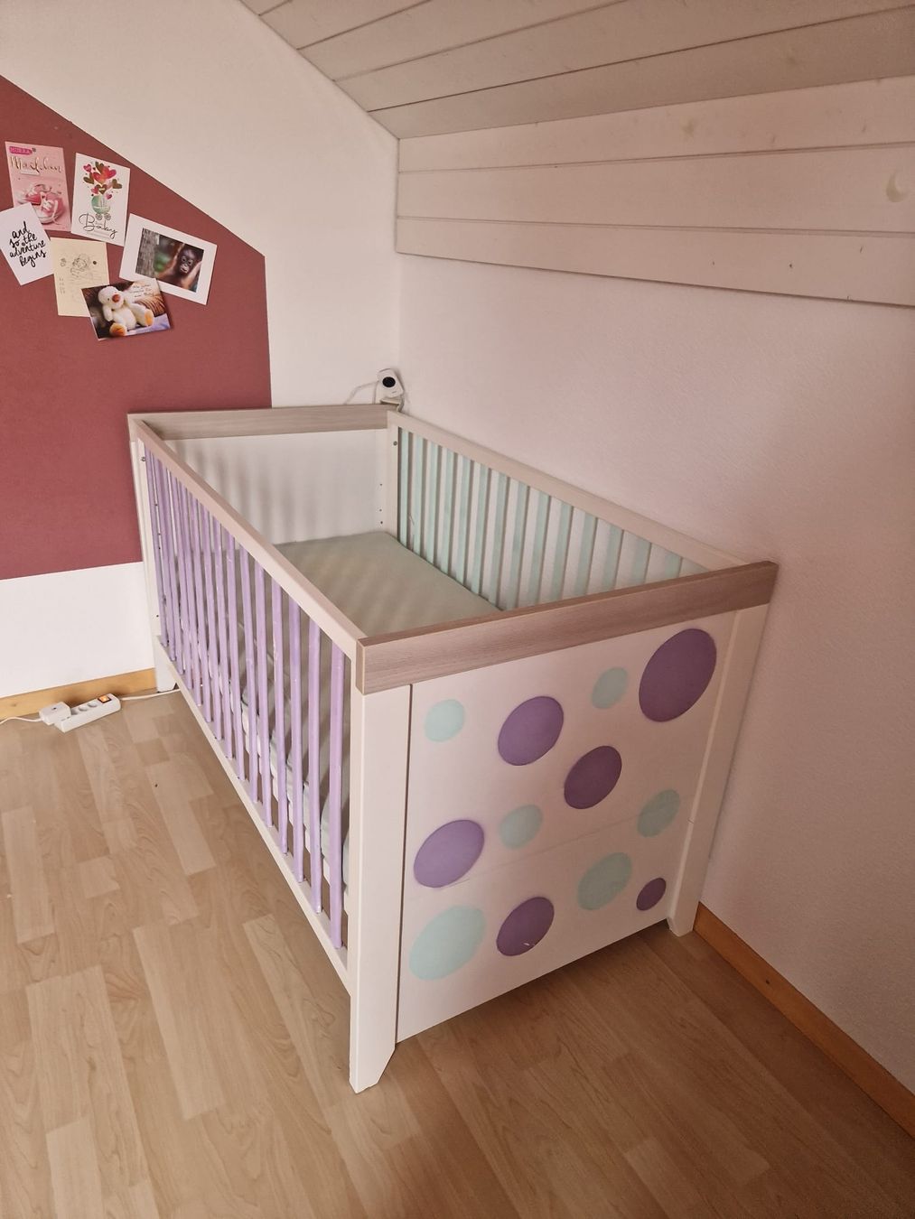Babybettli, children's bed with mattress and cover, top condition! - Image 3