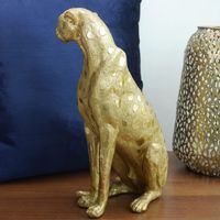 Statua di un cane color argento - Image 2