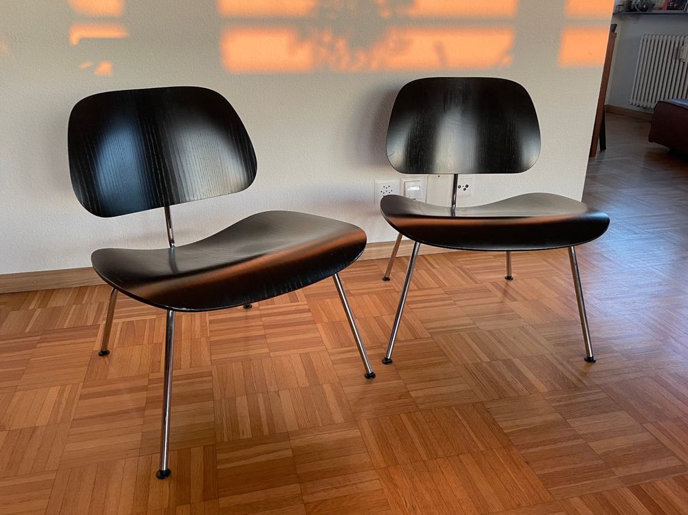 2 Vitra LCM Charles Eames sedie in legno