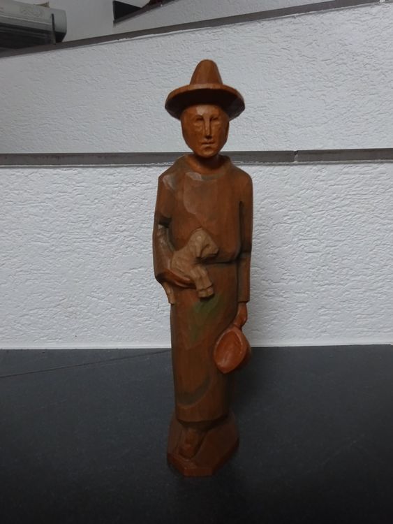 Vintage figura di presepe - pastore Krug capra presepe