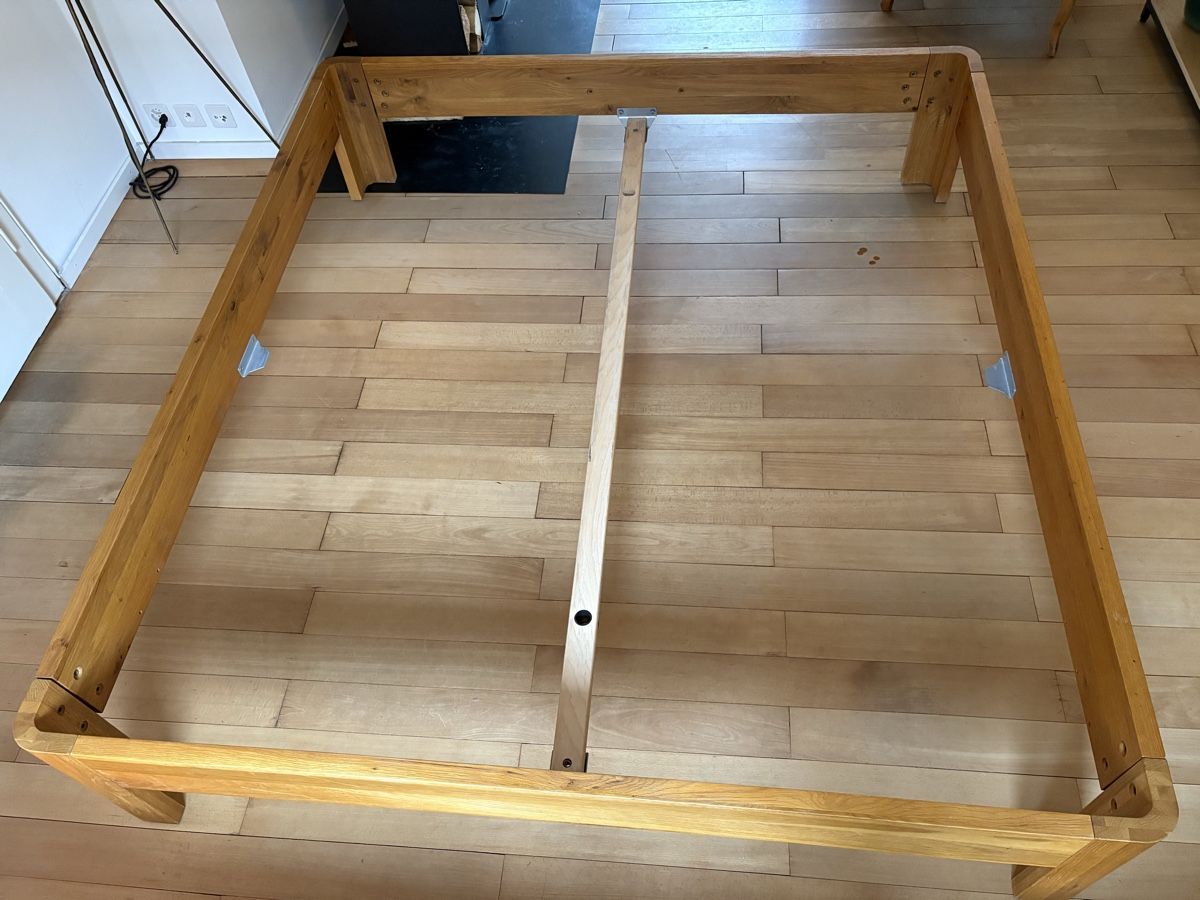 OAK LINE Letto con telaio 180x200cm e 2 telaio per cassetti 90x200cm - Image 3