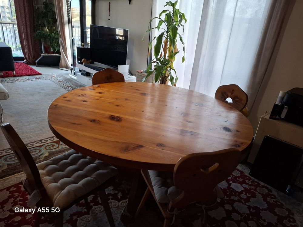 tabbb e Chaises da pranzo in legno massiccio, stile cam - Image 2