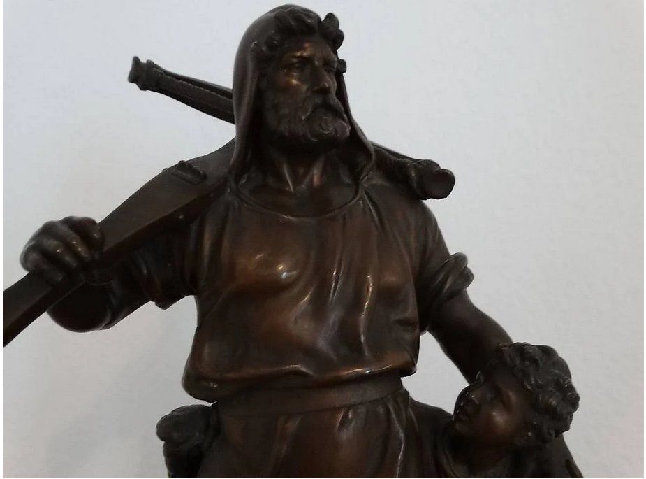 Grosse Wilhelm Tell Bronzo Skulptur Richard Kissling 60cm - Image 2