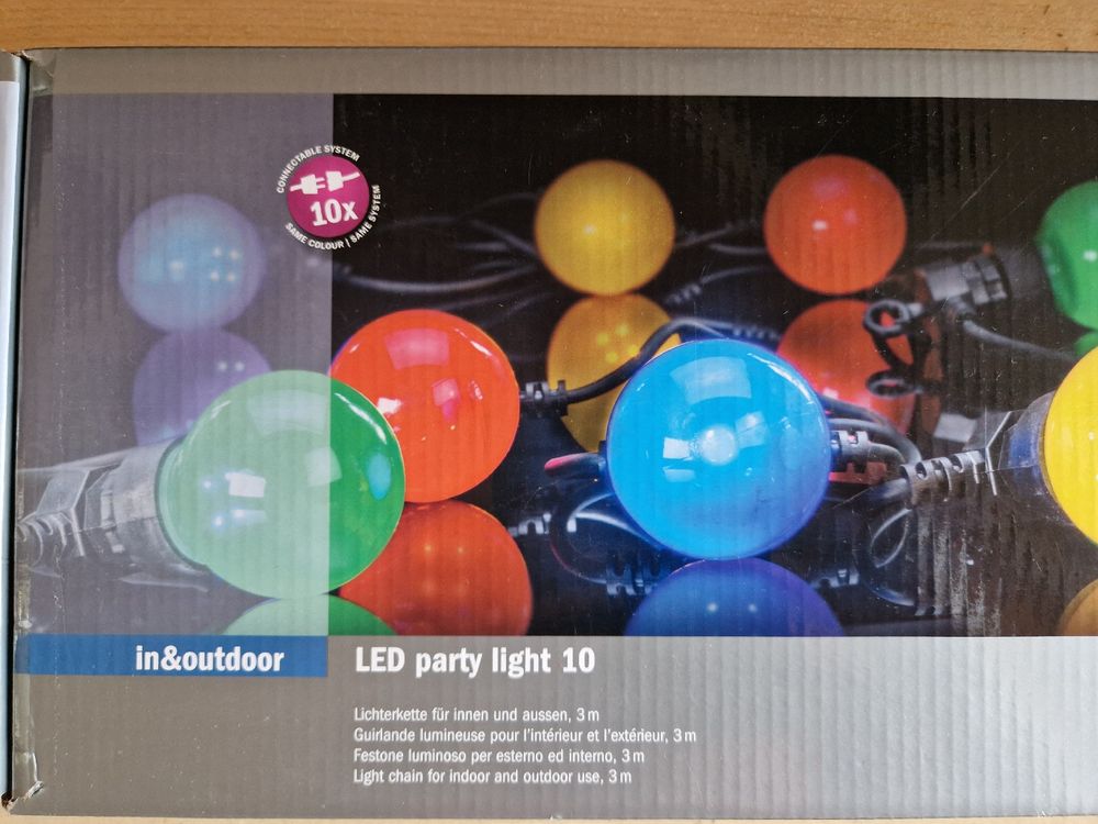 Led Patylicht con 10 lampadine a LED