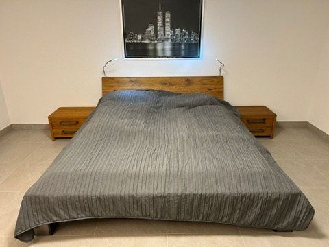 Letto in legno Hasena in quercia con comodini - Image 3