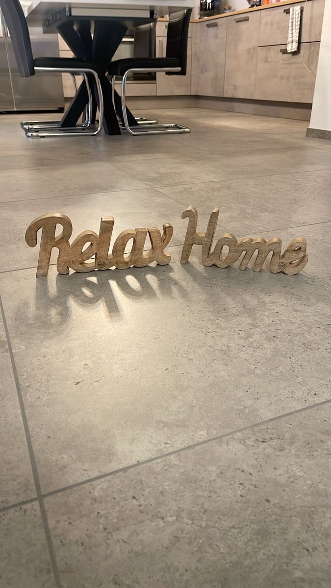 Holzdeko Schriftzug Home - Comfort for the home! - Image 1