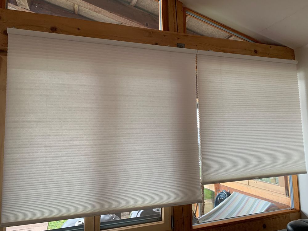 Hoppvals 2 Wabenjalousie bianco, 120cm e 100cm