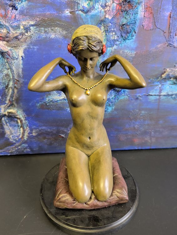 TOP BRONZASTAUE NACKTE LADY POTENZA DEL CORPO FEMMINILE