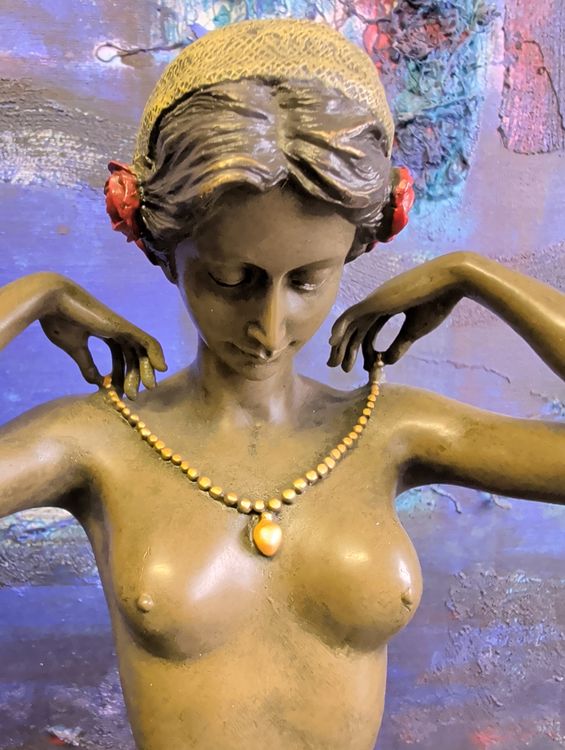 TOP BRONZASTAUE NACKTE LADY POTENZA DEL CORPO FEMMINILE - Image 2
