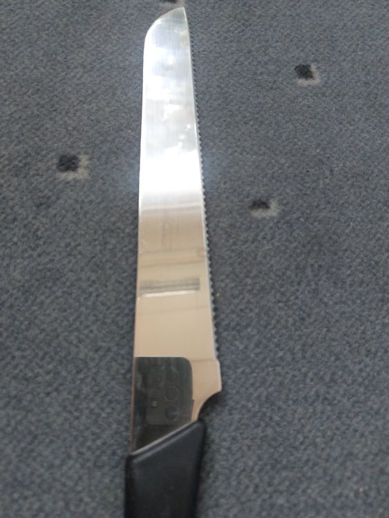 Coltello da pane/coltello da taglio Ikea, impugnatura nera,