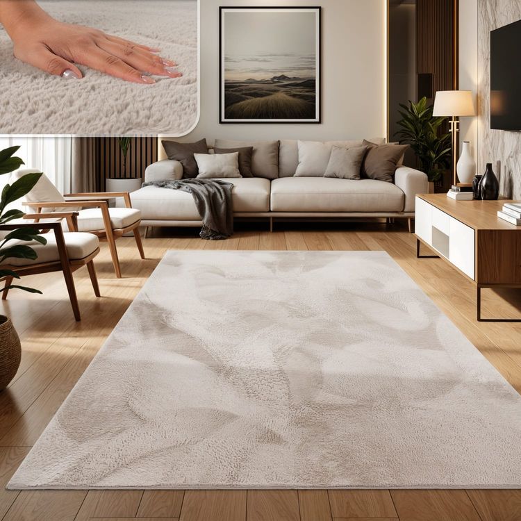 -50%‼️ 300x400 MEGA Teppich Super Soft Cremebeige - Image 2