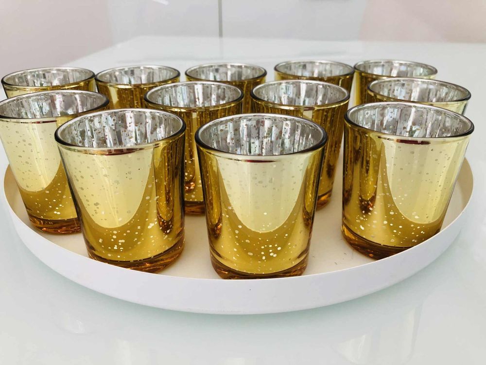 PREZZO SPECIALE ☝️ 10er set di portacandele dorato ‼️