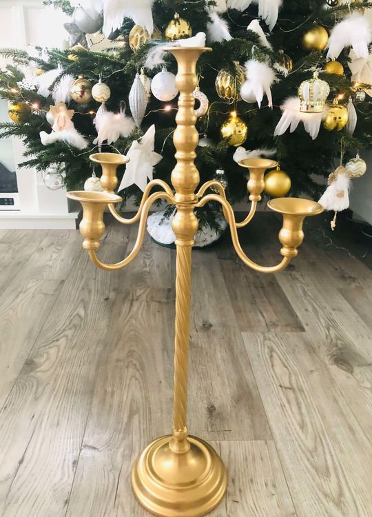 UNICO PRODOTTO - PREZZO SPECIALE ‼️ Grande portacandele 71cm oro