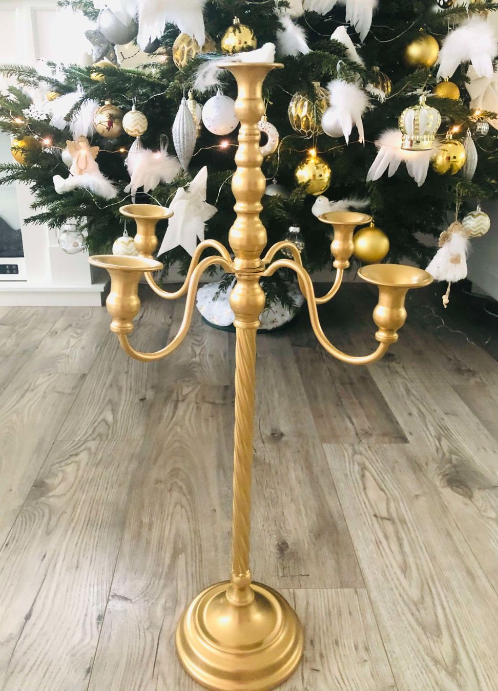 UNICO PRODOTTO - PREZZO SPECIALE ‼️ Grande portacandele 71cm oro - Image 1
