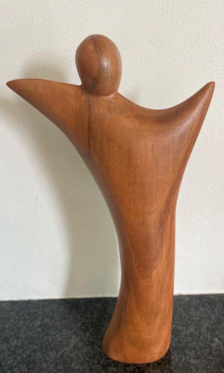 Figura in legno, angelo, lavorazione a mano, unico