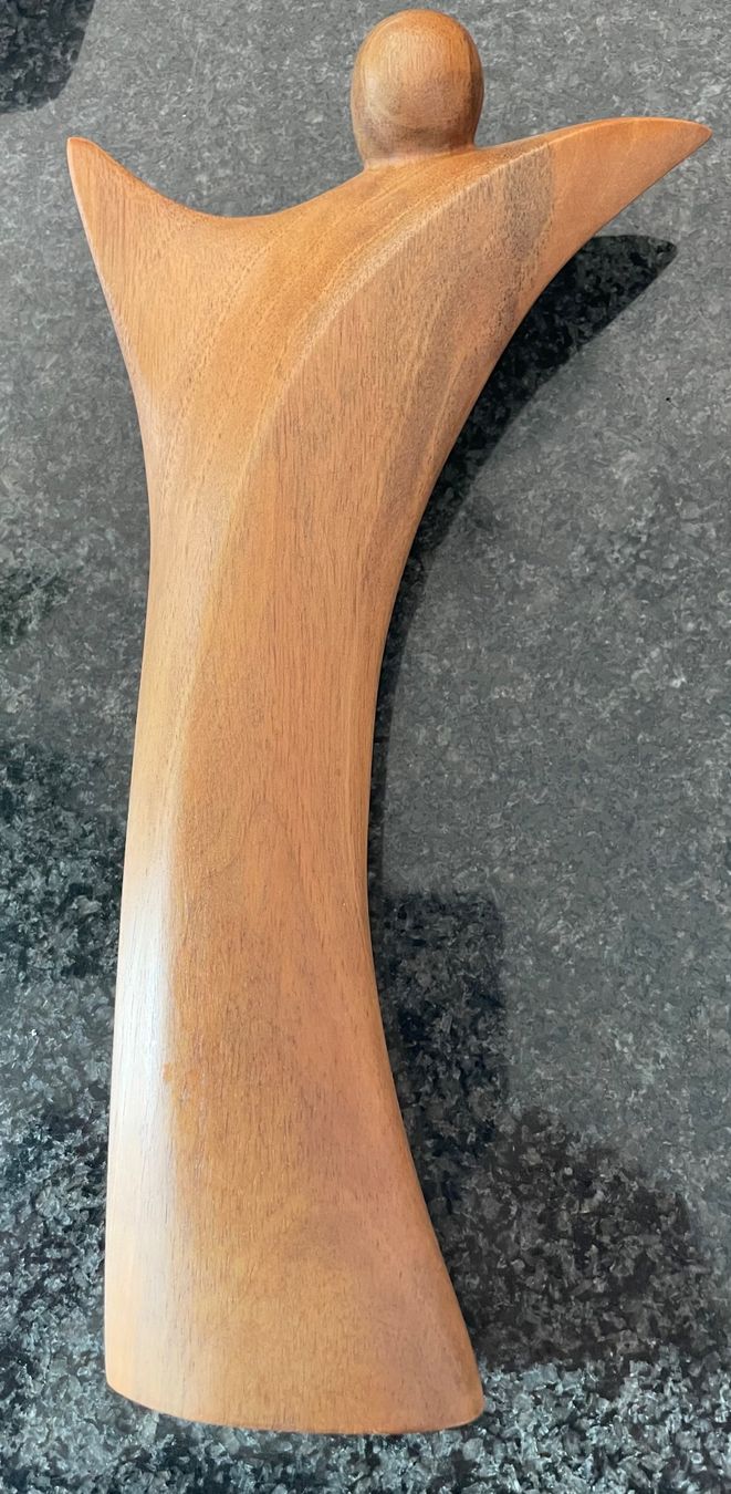 Figura in legno, angelo, lavorazione a mano, unico - Image 3