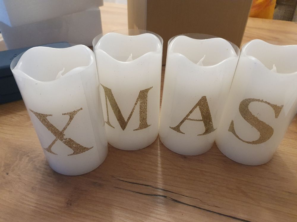 Xmas Kerzen 4er Set LED