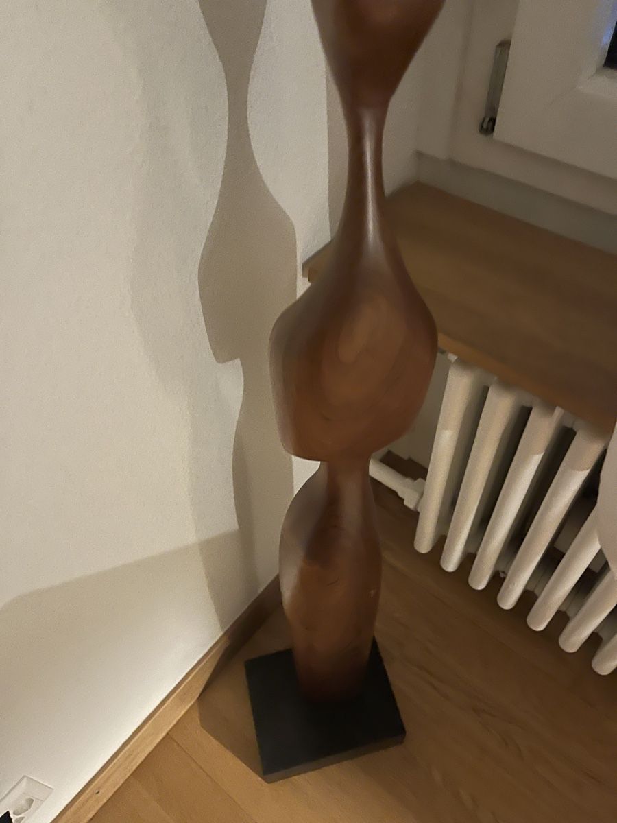 Sculture in legno, 80 cm di altezza, forma astratta, ottimo stato! (50) - Image 3