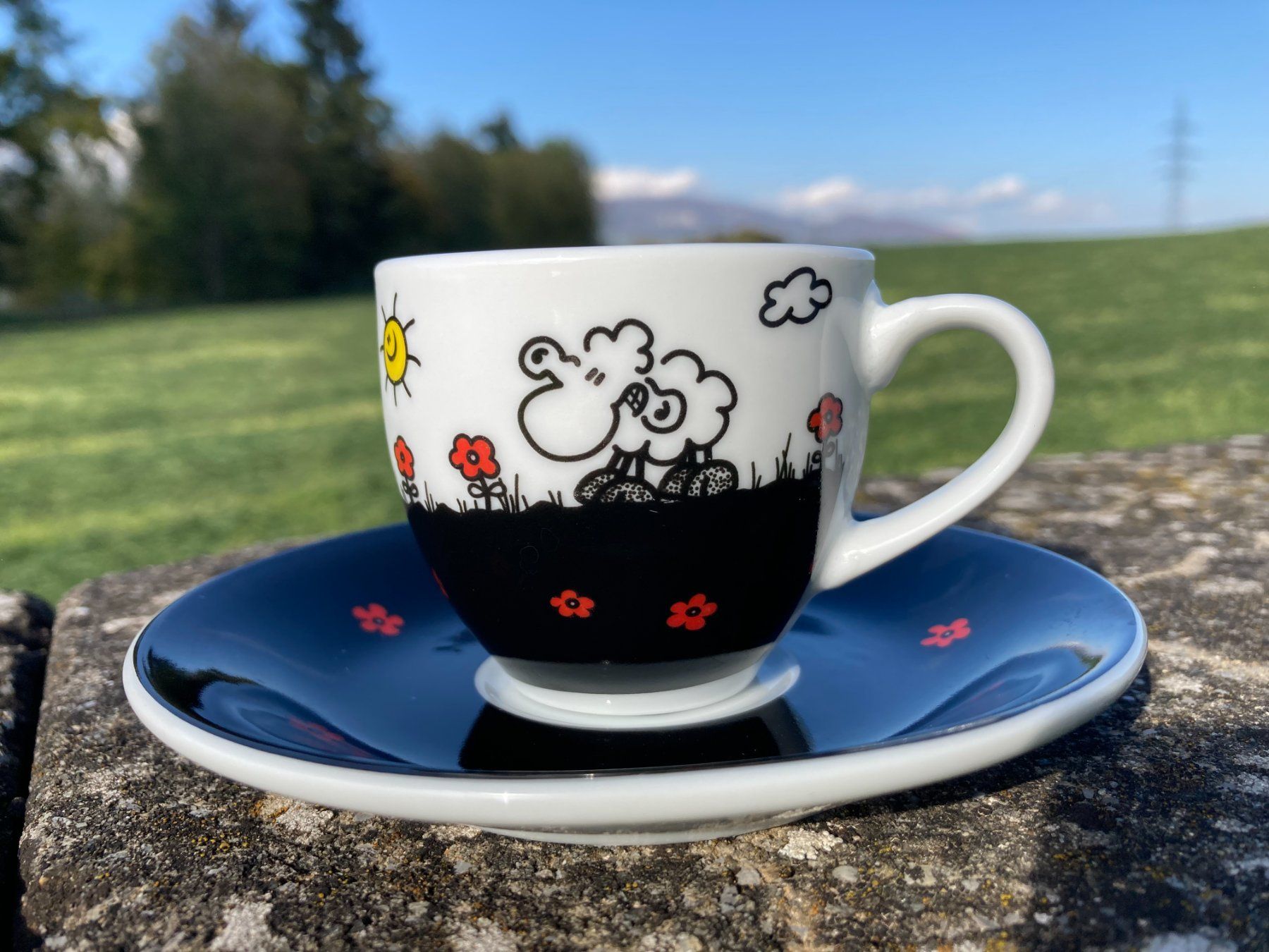 SHEEPWORLD ESPRESSO-TASSE MOCCATASSE CON UNTERTASSE - Image 1