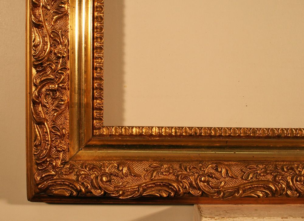 Grande cornice antica / cornice per specchi, 88 x 78 cm - Image 2