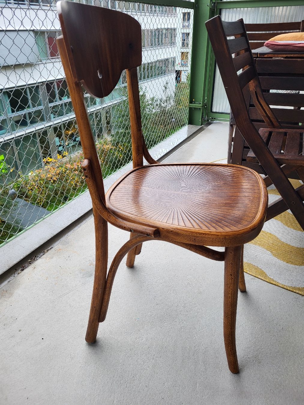 Sedia in legno antico, sedia per imbianchini, ottimo stato, 3 pz - Image 1