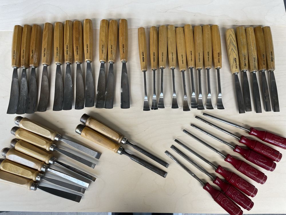 Strumenti per la lavorazione del legno, punta a punta, Swiss Made, 40 pz.