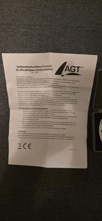 AGT Premium case opener for watches - New - Image 2