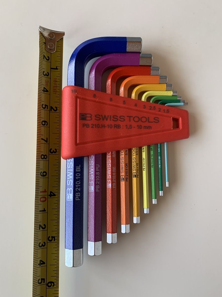1 x set di chiavi a fessura Rainbow 1.5-10mm con testa a sei punte - Image 1
