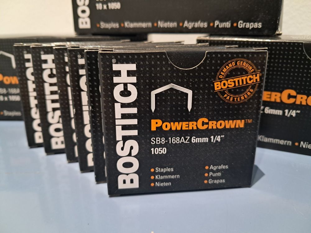 Bostitch PowerCrown SB8-168AZ 6mm 1/4 Tacker Klammern Staple - Image 2