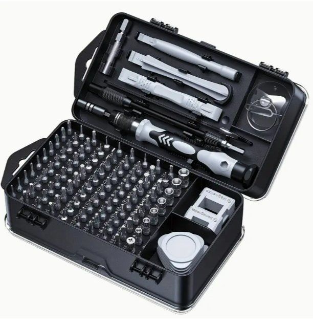 Set di cacciaviti da 115 pezzi, con albero flessibile