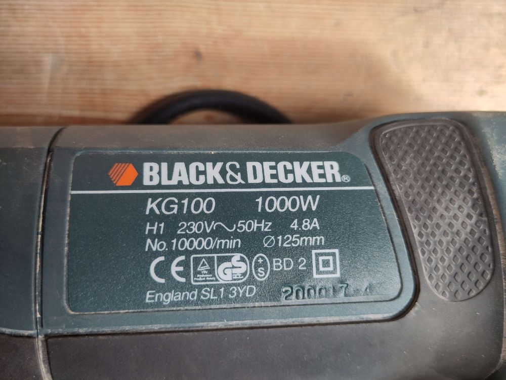 Black&amp;Decker Winkelschleifer KG100 - 1000W - Ø125mm - Image 2