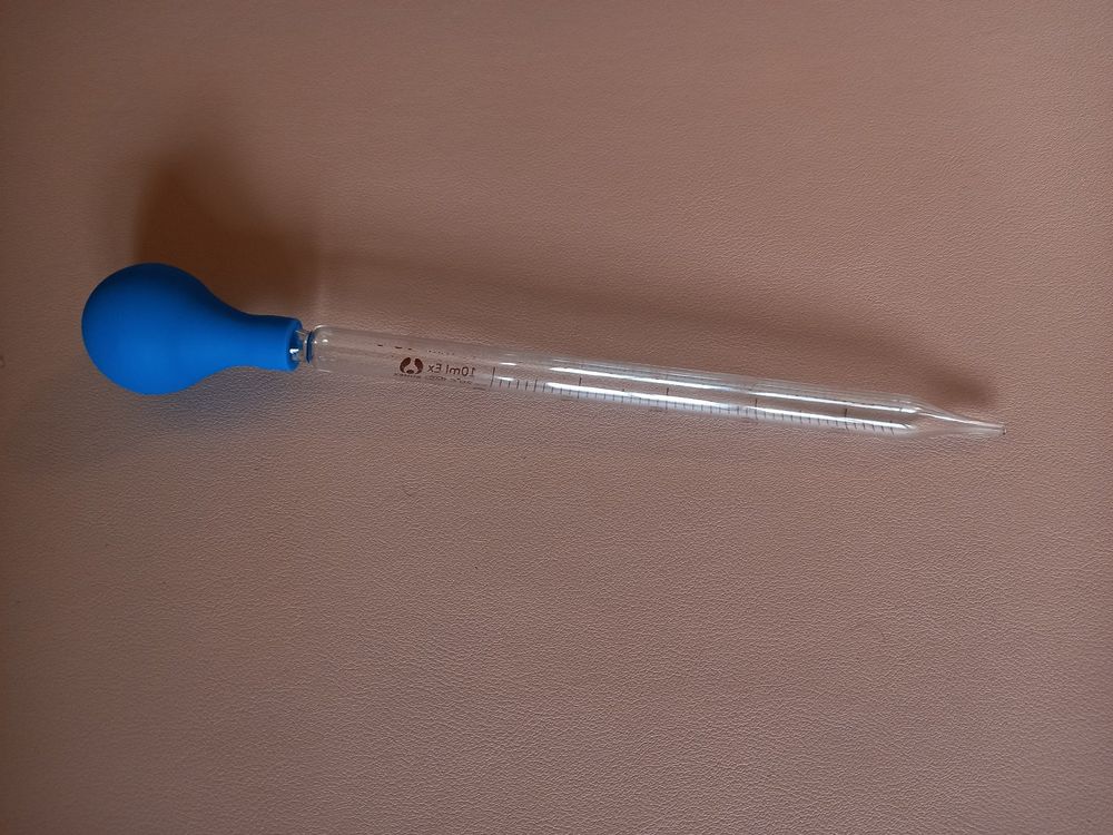 5x Glastropfer con testa in gomma - Compte-Gouttes in Vetro