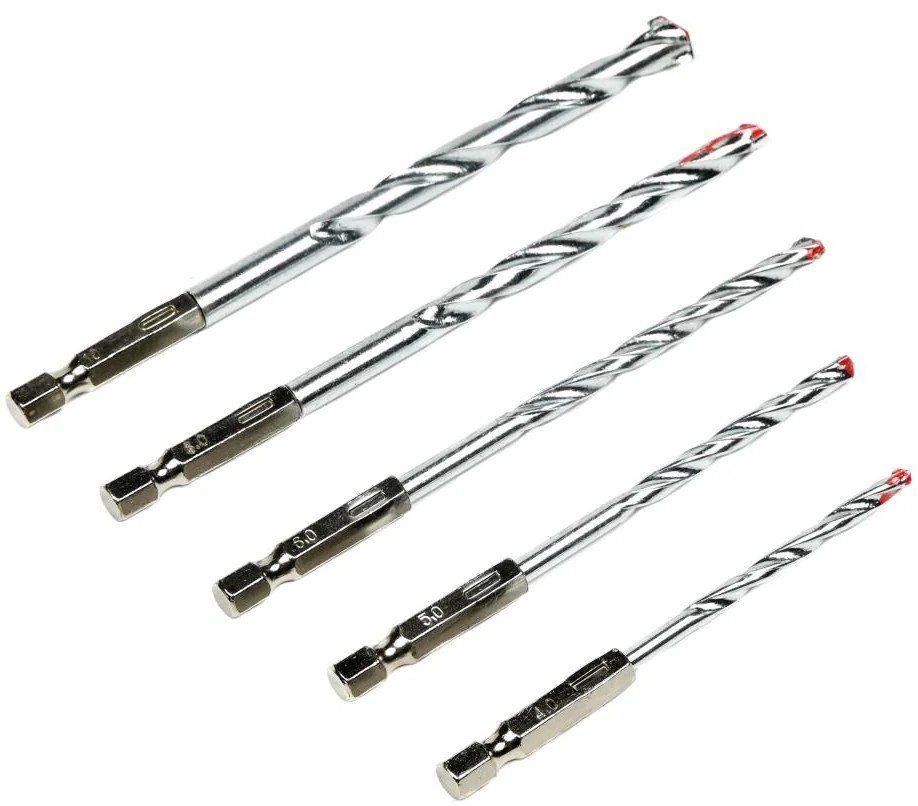 5-parti. Set di punta per foratrici: 4, 5, 6, 8 e 10 mm - Image 1