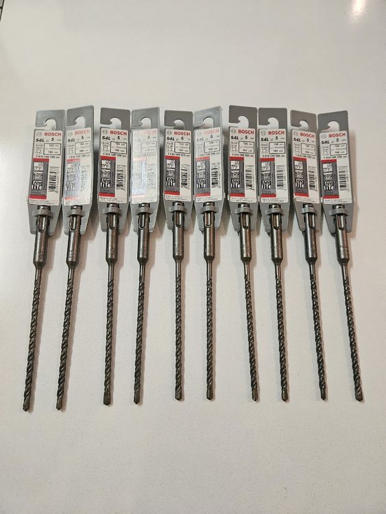 10x Bosch SDS-Plus punte da 5mm NUOVO