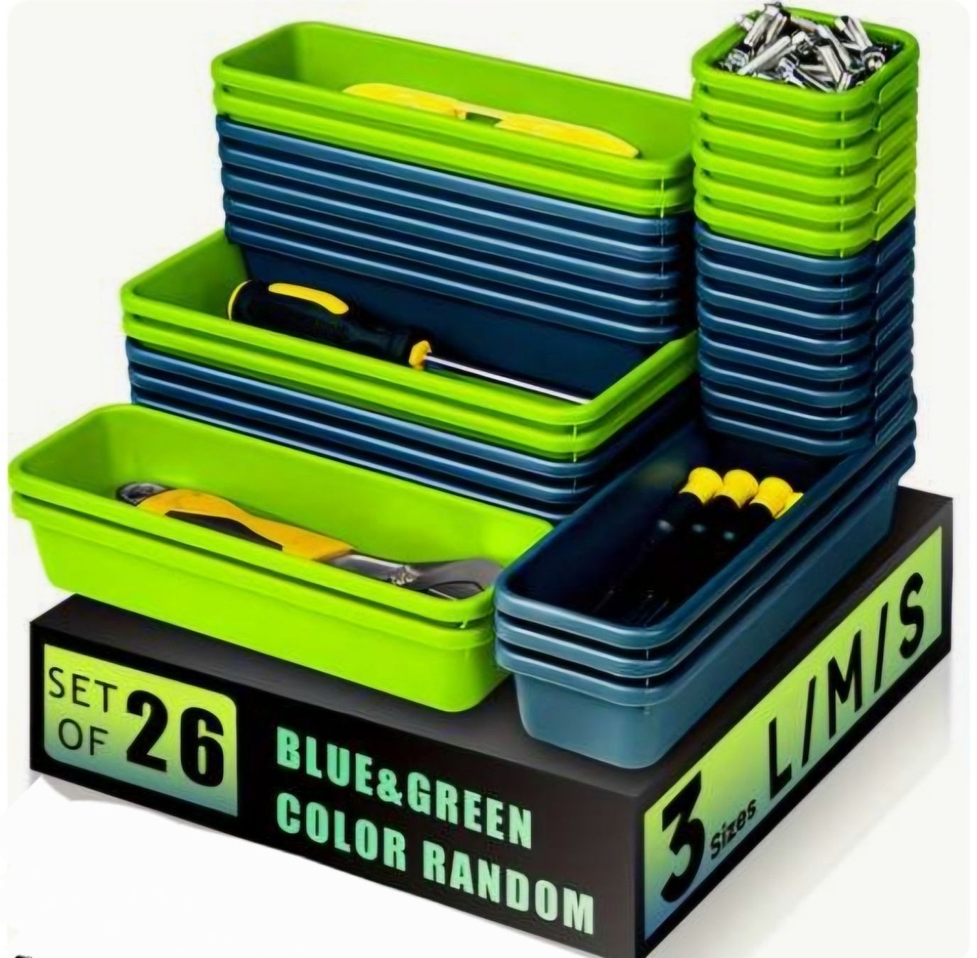 26 pezzi Organizer per carro attrezzi da officina - Image 1