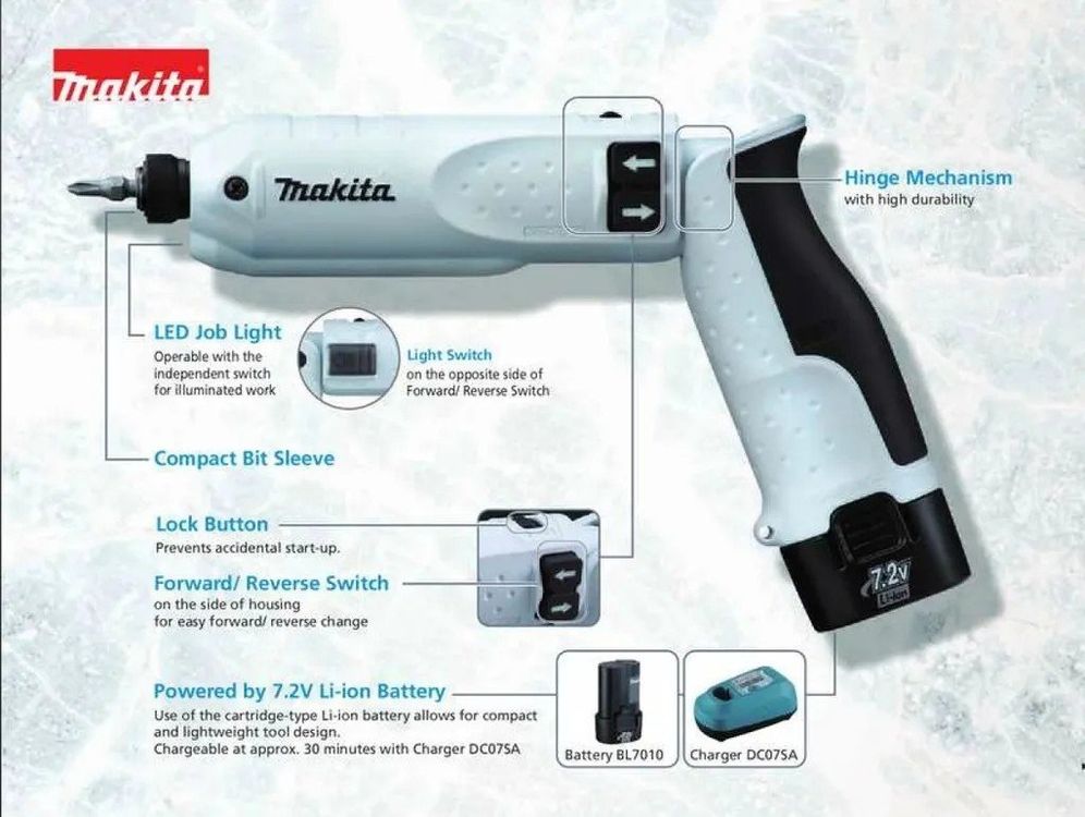 Makita batteria-powered cacciavite, nuovo, ottimo stato! - Image 2