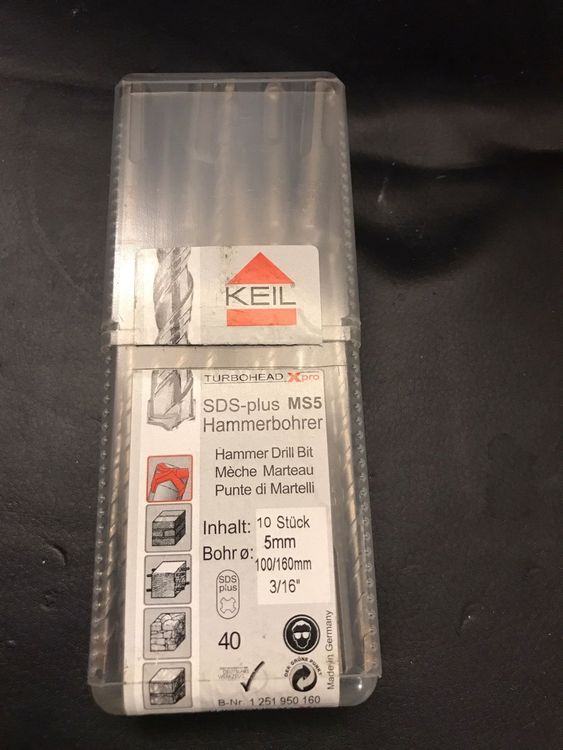 1 pz SDS-Plus punta per pietra 5x160mm - Image 2