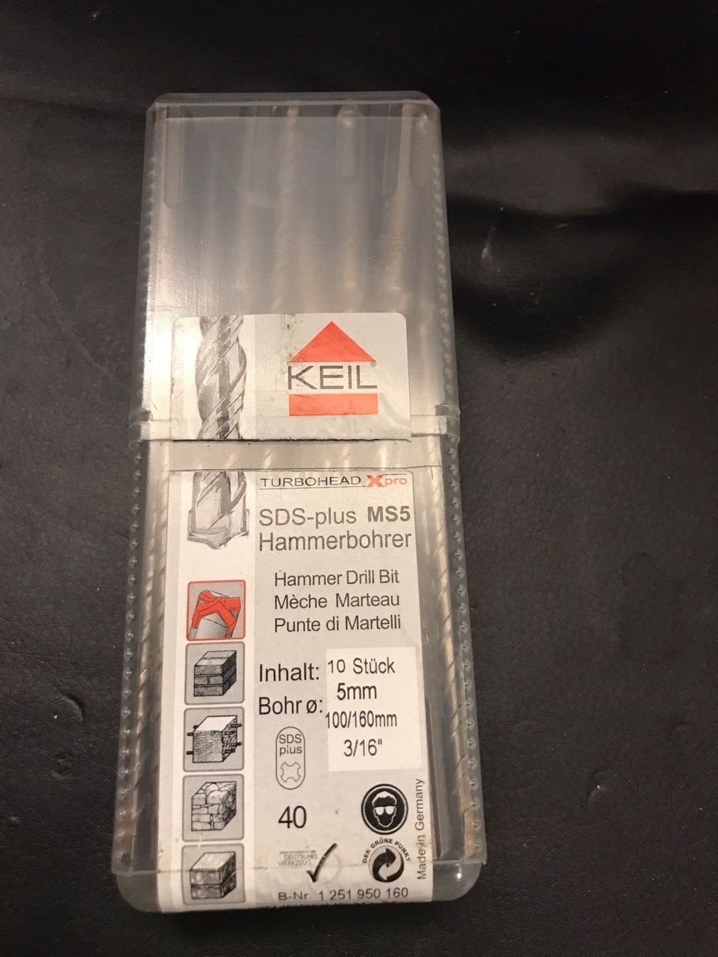 1 pz SDS-Plus punta per pietra 5x160mm - Image 3