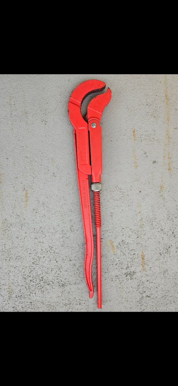 Chiave per tubi robusta, pinze, pinze per pompe, rosso, Top! - Image 1