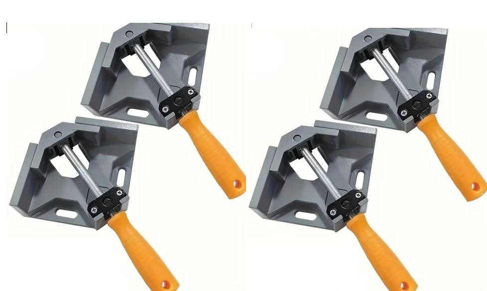 4 pz. Set angolare, 90 gradi, angolo di serraggio a vite