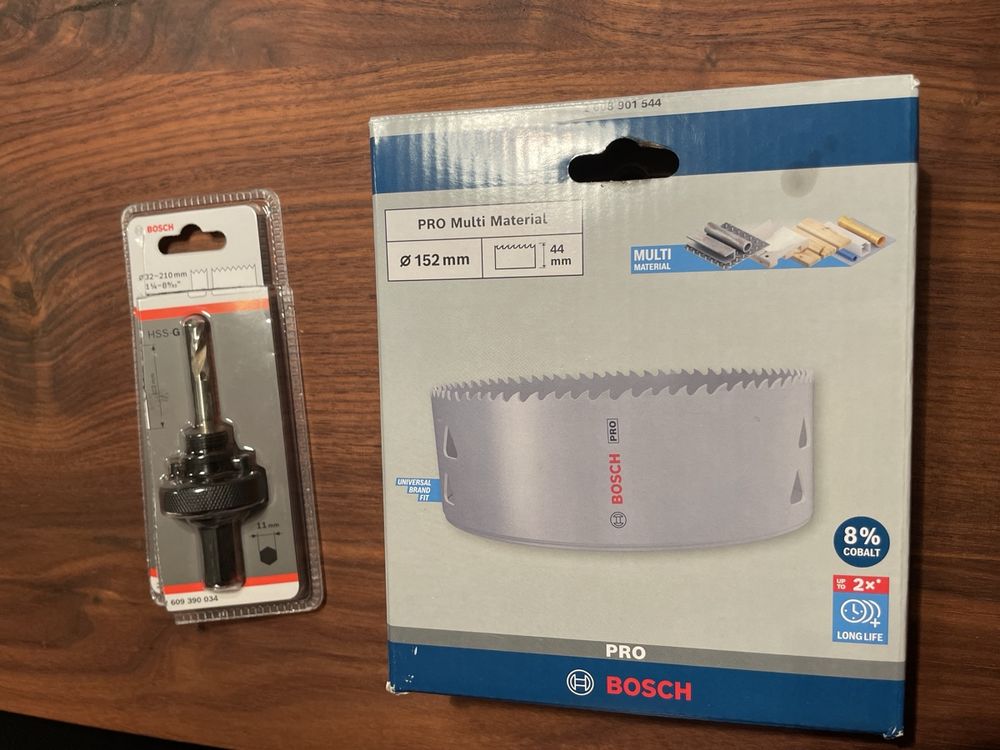 Bosch Pro foratura 152mm con adattatore a sei punte