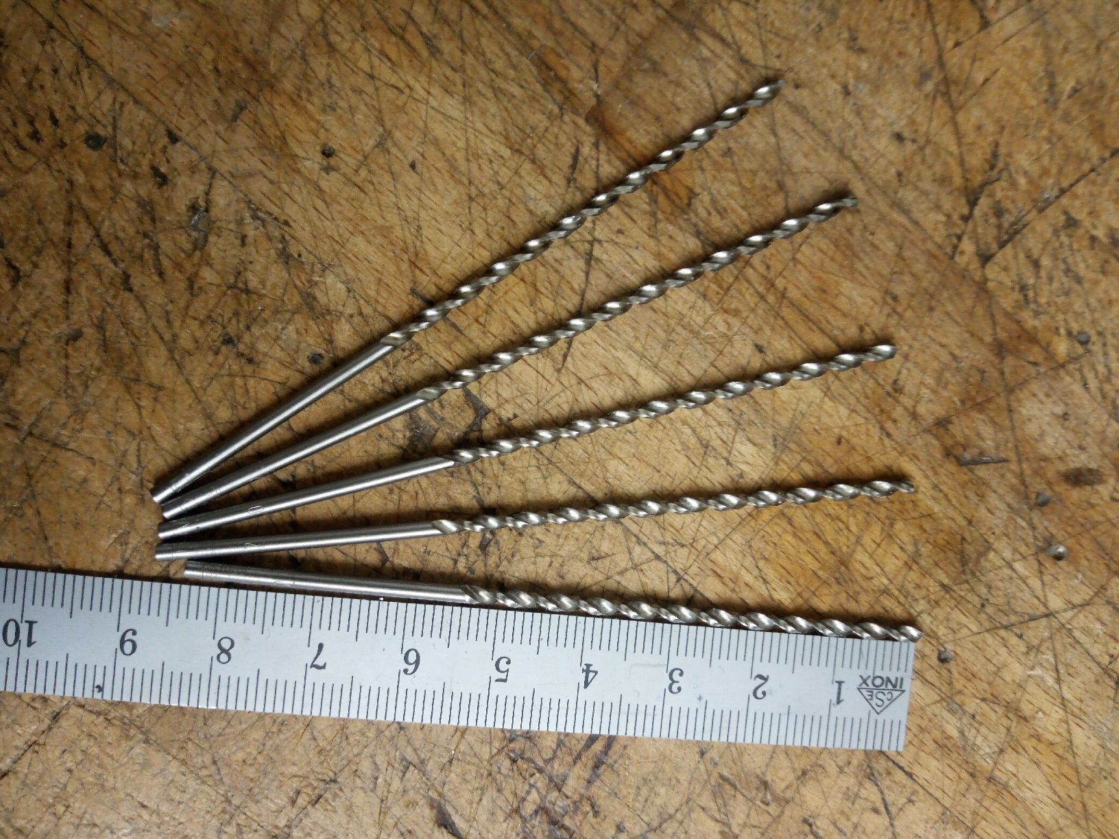 5 pezzi HSS metalli di punta 2 mm, troppo lunghi, nuovi! - Image 1