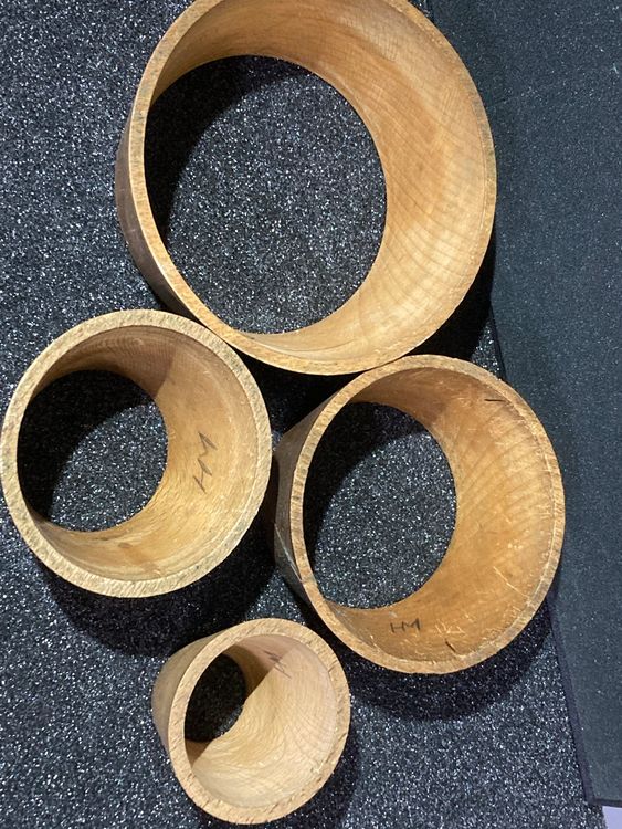🔵 rivestimenti per orologi da parete grandi anelli in legno 🔵 - Image 2